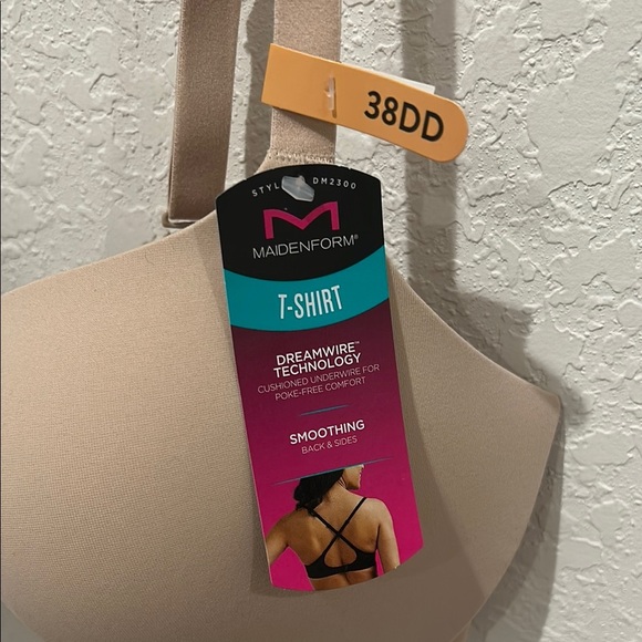 Maidenform Tan T-Shirt Bra with Adjustable Straps - Picture 2 of 6